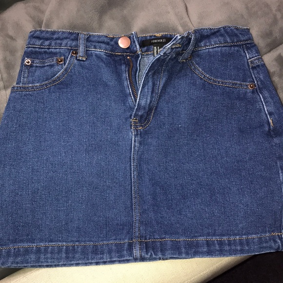 Forever 21 Dresses & Skirts - F21 mini jean skirt